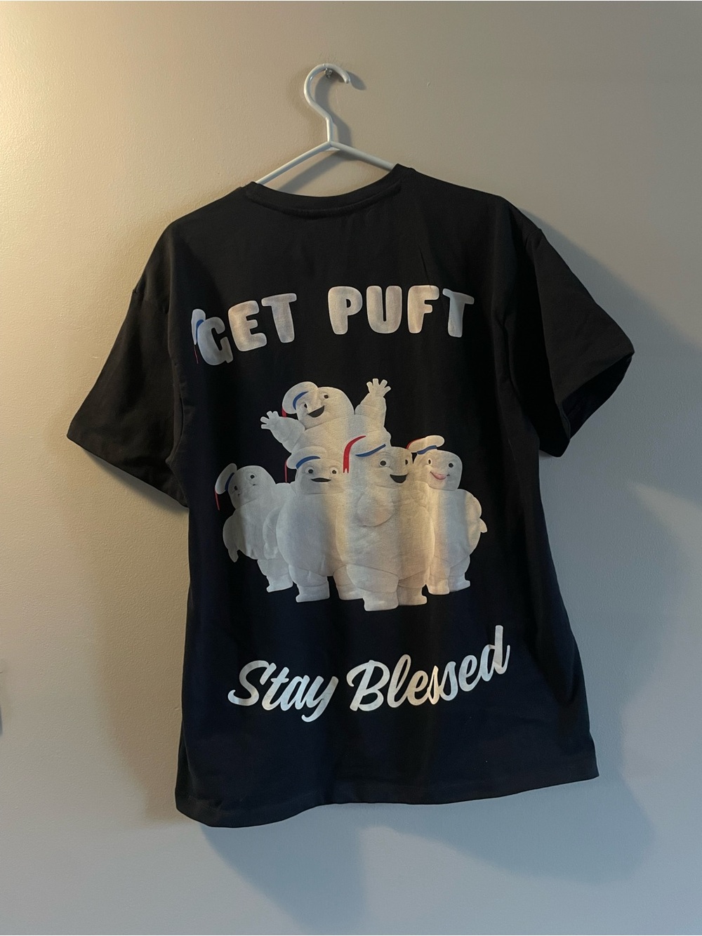 Get Puft 'Stay Blessed' Black Short Sleeve Graphic Tee
